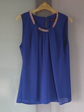 Pink Violet Size M Fully Lined Blouse